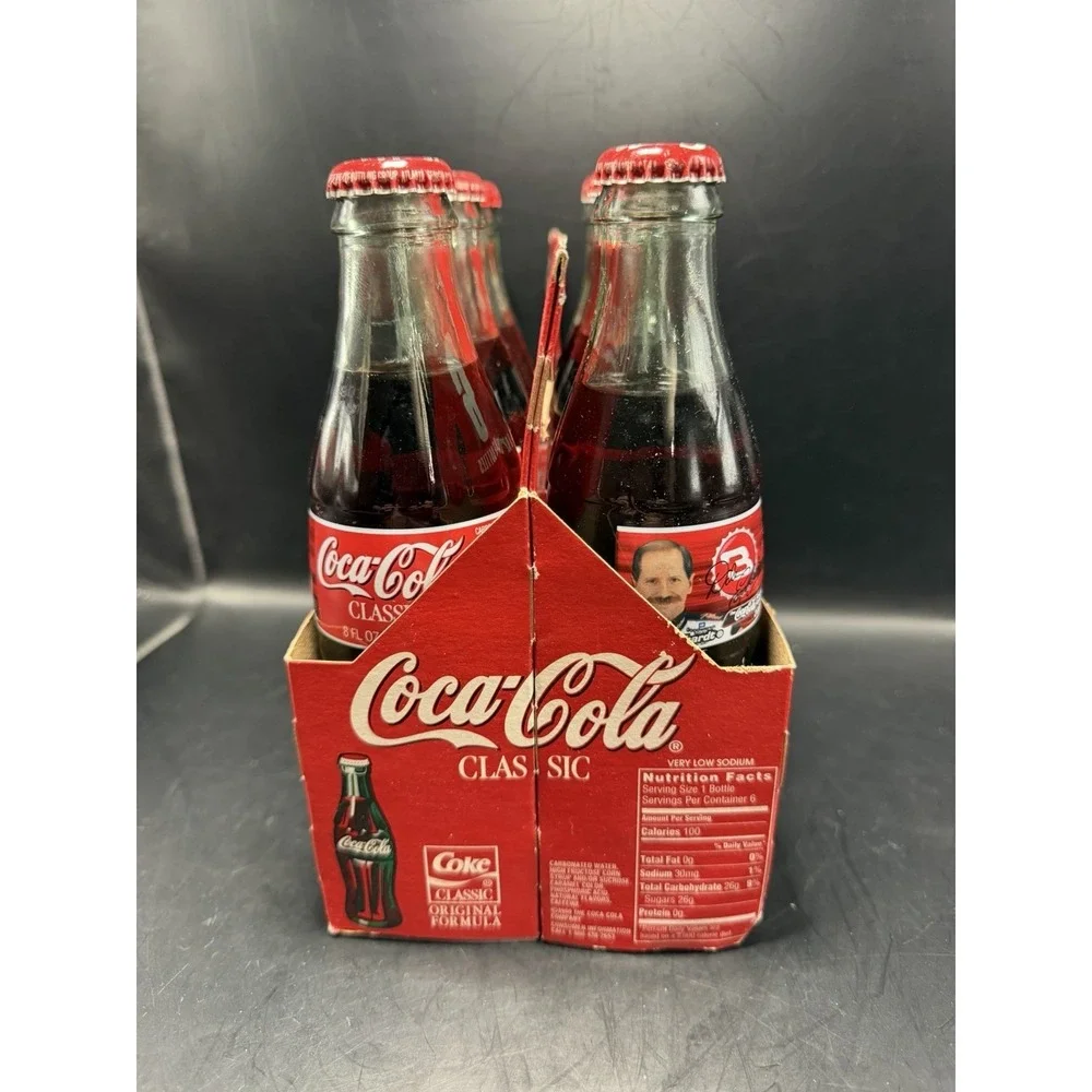 Coca-Cola Racing Family 6-Pack 8oz Bottles Dale Earnhardt NASCAR 2000‎